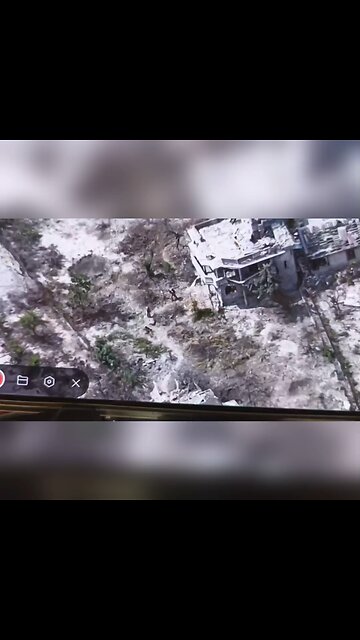 Russian drone drops explosive through the roof of building Ukrainian soldiers had just entered