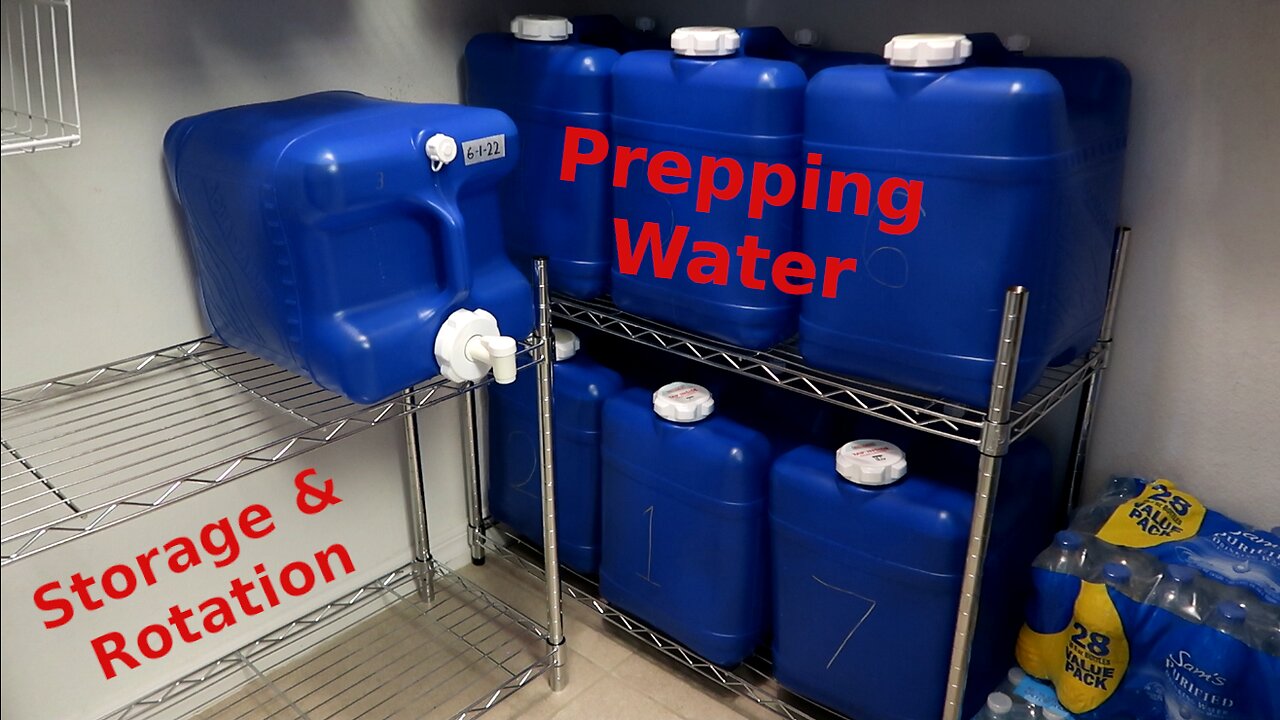 Prepping Water for Emergencies - Storage & Rotation Solution