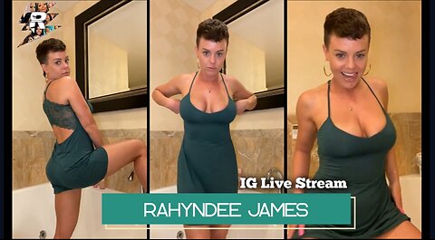 Rahyndee James Twerking in the tub with a dress on