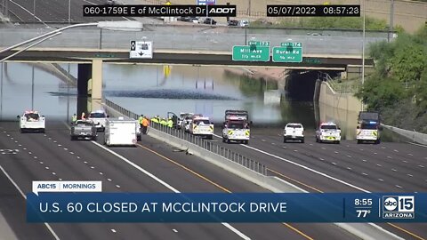 Flooding causes closure of US 60 in Tempe