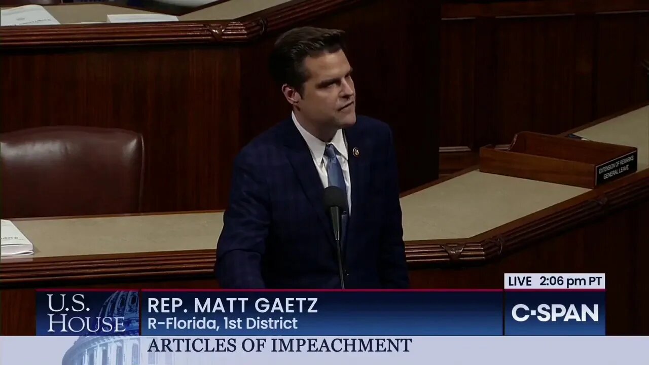 🔴👀🔴 Gaetz: Democrats Don't Like Trump and They Don't Like Us
