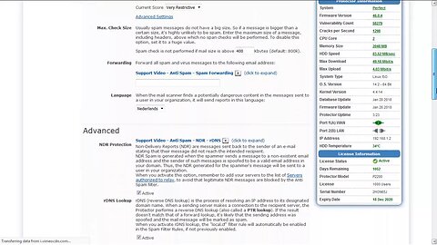 Protectror v460 SPF Management