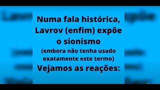 Sionismo: Lavrov denuncia, mas Putin pede desculpas... porquê?