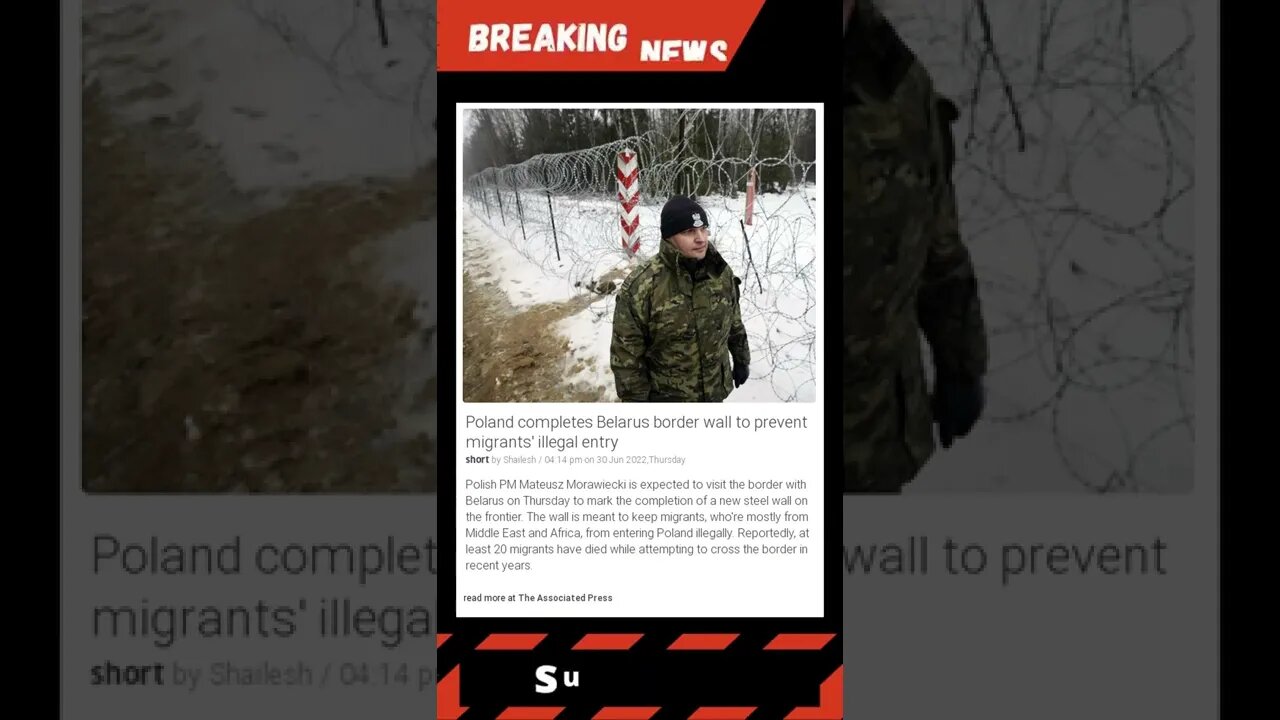 Poland completes Belarus border wall to prevent migrants' illegal entry