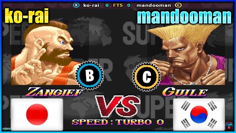 Super Street Fighter II Turbo New Legacy (ko-rai Vs. mandooman) [Japan Vs. South Korea]