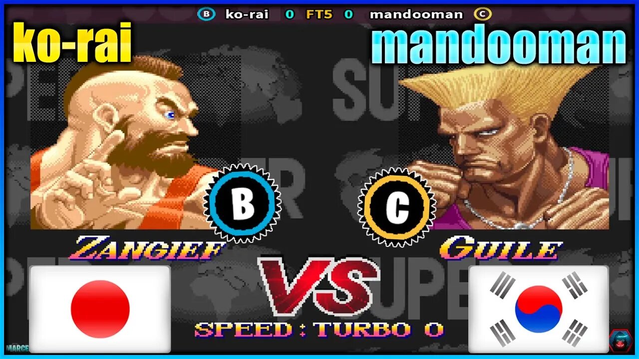 Super Street Fighter II Turbo New Legacy (ko-rai Vs. mandooman) [Japan Vs. South Korea]