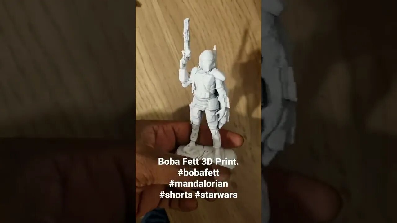 Boba Fett 3D Print. #bobafett #mandalorian #shorts #starwars