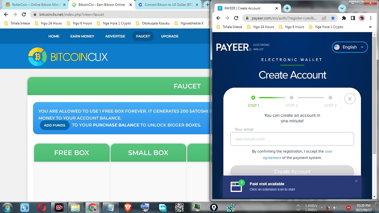 How To Earn 200 Bitcoin Faucet Money Daily At BITCOINCLIX Withdraw At Payeer