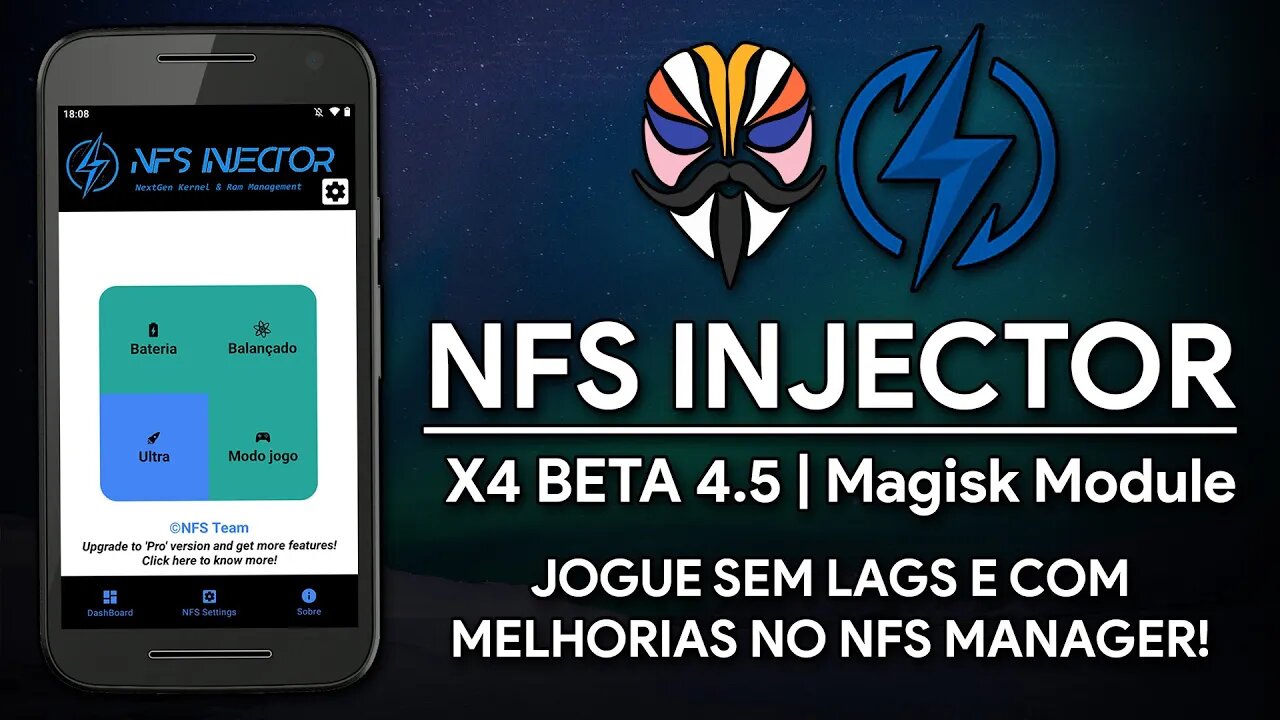 NFS Injector X4 Beta 4.5 | Módulo do Magisk | Jogue SEM LAGS, GRANDES MELHORIAS no NFS MANAGER!