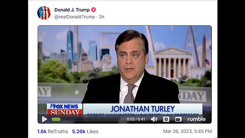 Donald J Trump TS post Mar 26, 2023, 5:45 PM