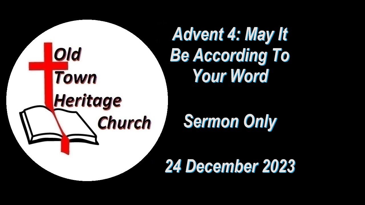 According To Your Word (24 December 2023)