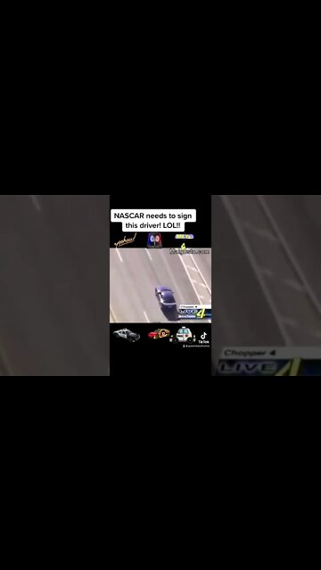 NASCAR Needs to sign this driver. LOL!