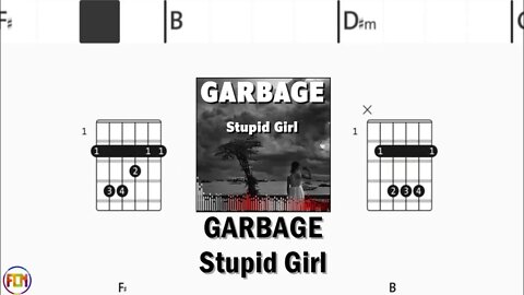 GARBAGE Stupid Girl FCN GUITAR CHORDS & LYRICS