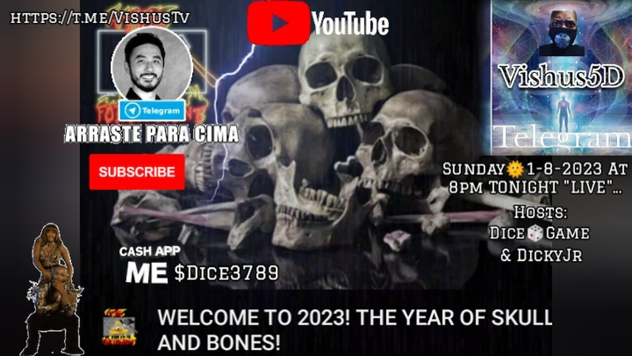 2023: The Year Of Skull 💀 Bones "LIVE" TONIGHT On Telegram... #VishusTv 📺