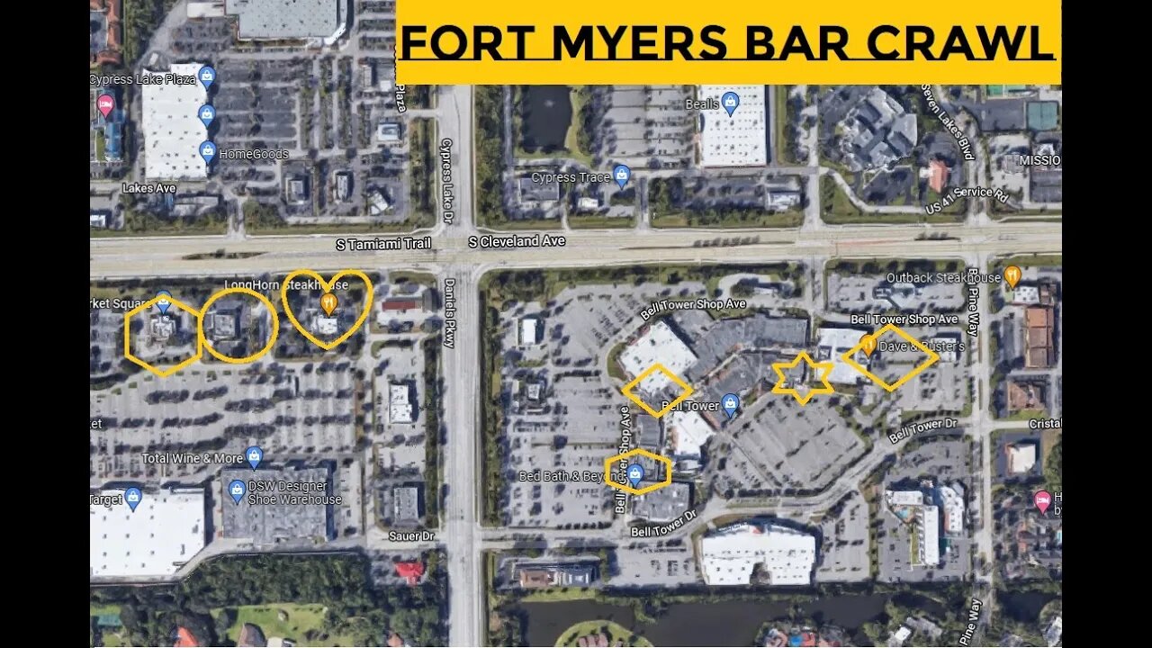 Fort Myers Bell Tower Area 2 Day Spring Break Bar Crawl - TWE 0361