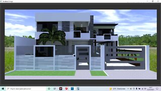 casa no feito no sktchup alto padrão construtor virtual ph