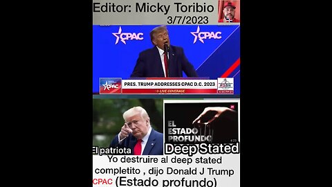 Donald j trump — deep stated terminare con todos palabras textuales del titán patriota