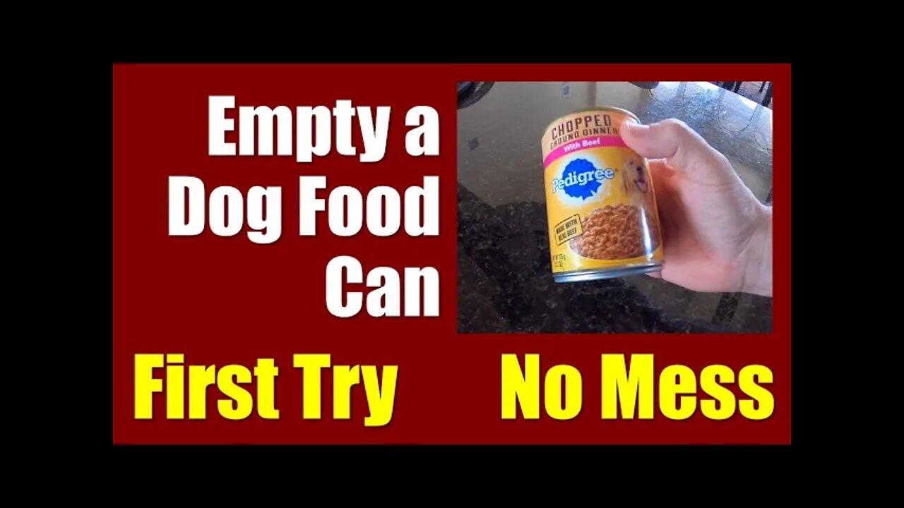 Get Dog Food Out of the Can on First Try ● Fast, and No Mess! ✅