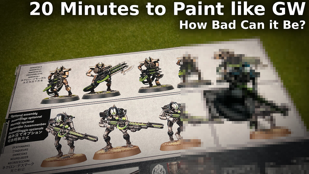 Can I paint a Necron like Games Workshop in only 20 minutes?