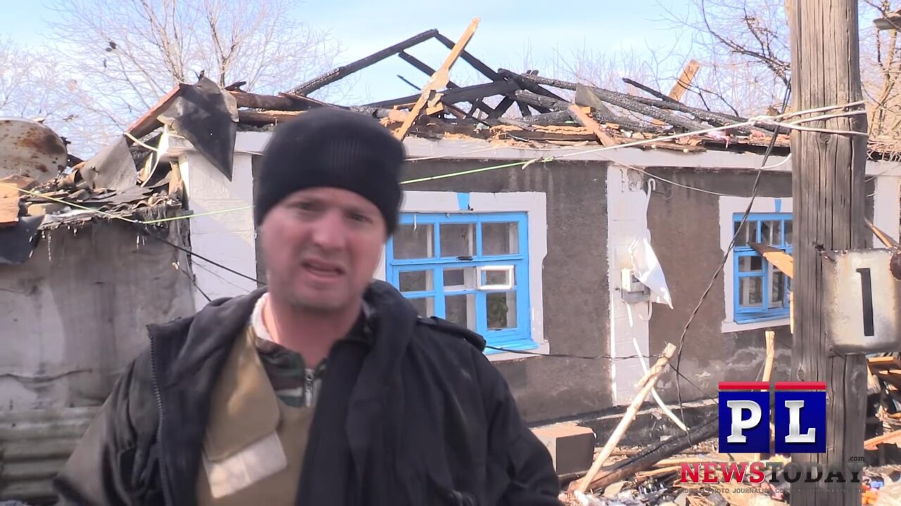Shelling Attack Hits Donetsk Destroying Home