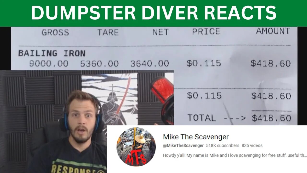 Tyler Reacts: @MikeTheScavenger Makes $400+ On A SINGLE Dumpster