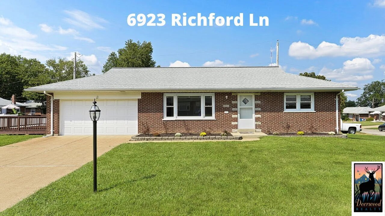 6923 Richford Ln...Affton, MO 63123...Listed by Deerwood Realty....Deerwood Delivers!