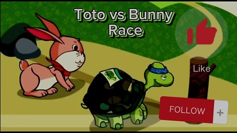 Toto and bunny race