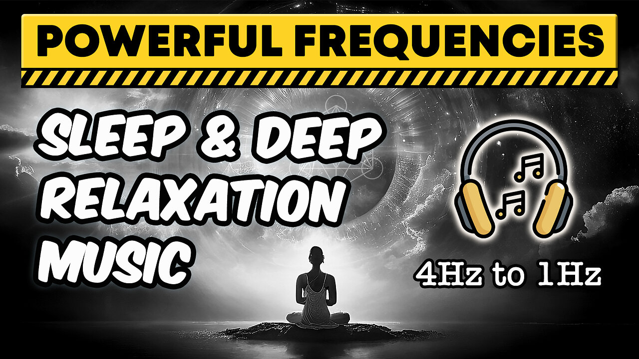 Deep RELAXATION Delta Waves | 4Hz to 1Hz | Meditation Music