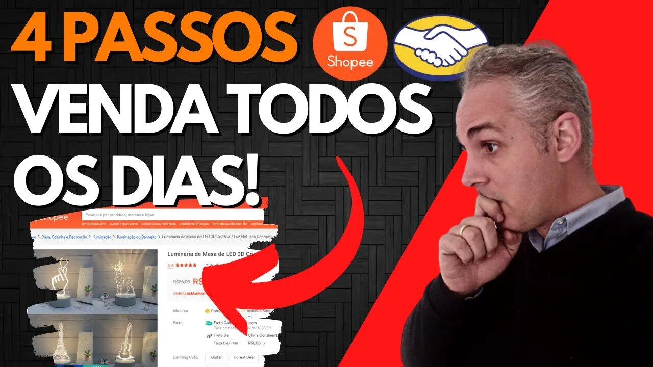 4 PONTOS PARA VENDER TODOS OS DIAS NA SHOPEE E MERCADO LIVRE