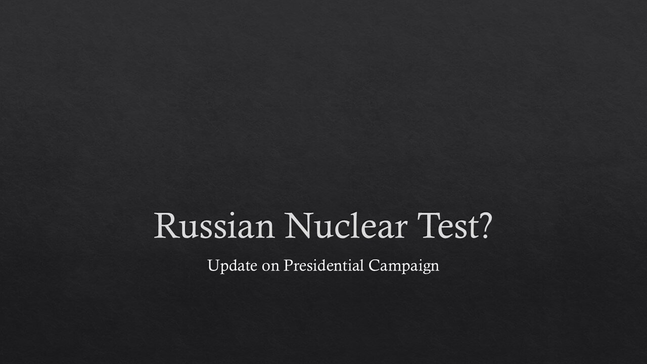 Russian Nuclear Test?