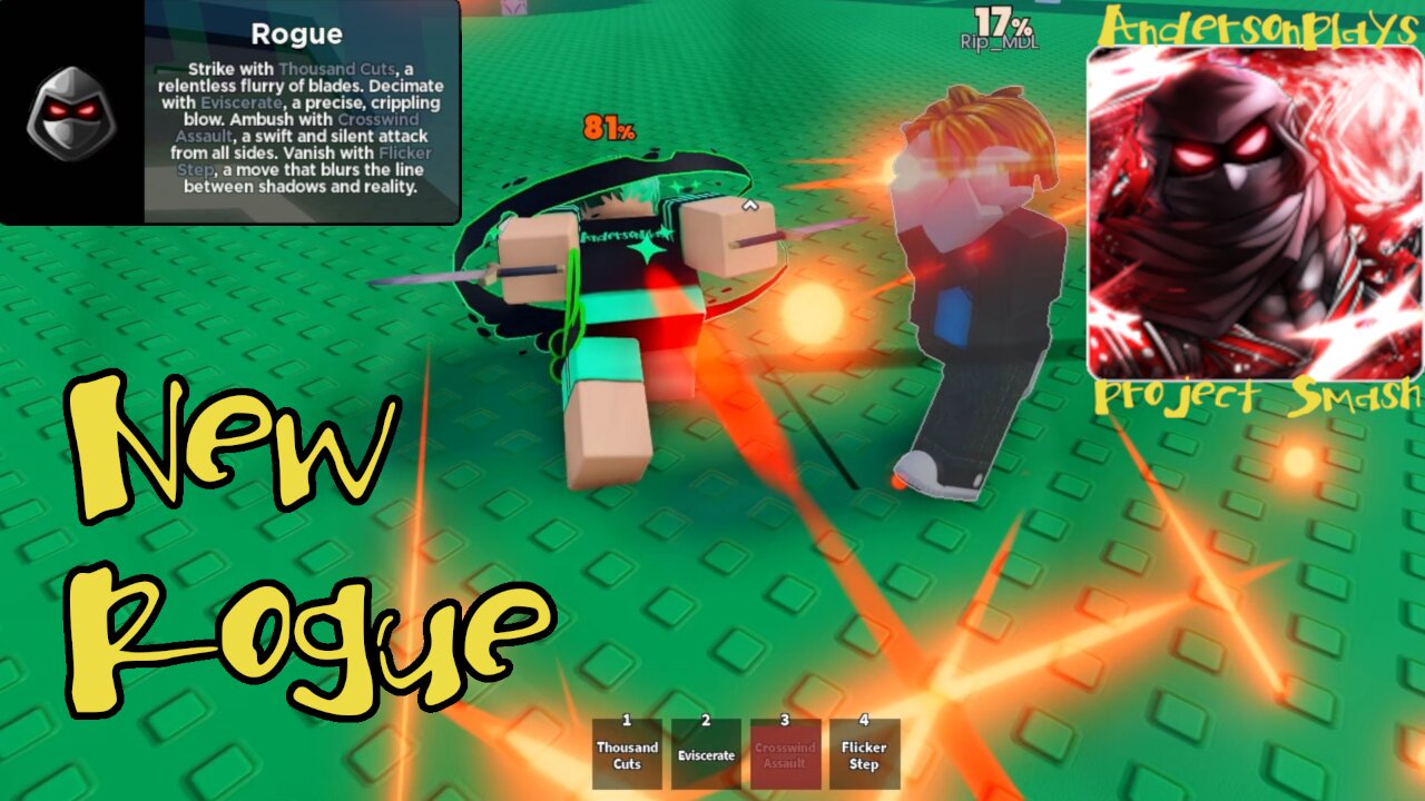 AndersonPlays Roblox [🗡️] Project Smash - Rogue Showcase