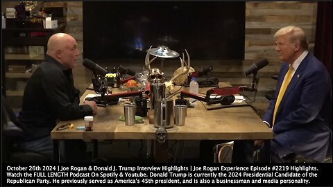 Joe Rogan & Donald J. Trump Interview Highlights | "You Got Introduced (On The View) As Our Friend Donald Trump. They Were All Talking About How You Might Be Conservative In Your Financial Positions, But Very Liberal Socially."