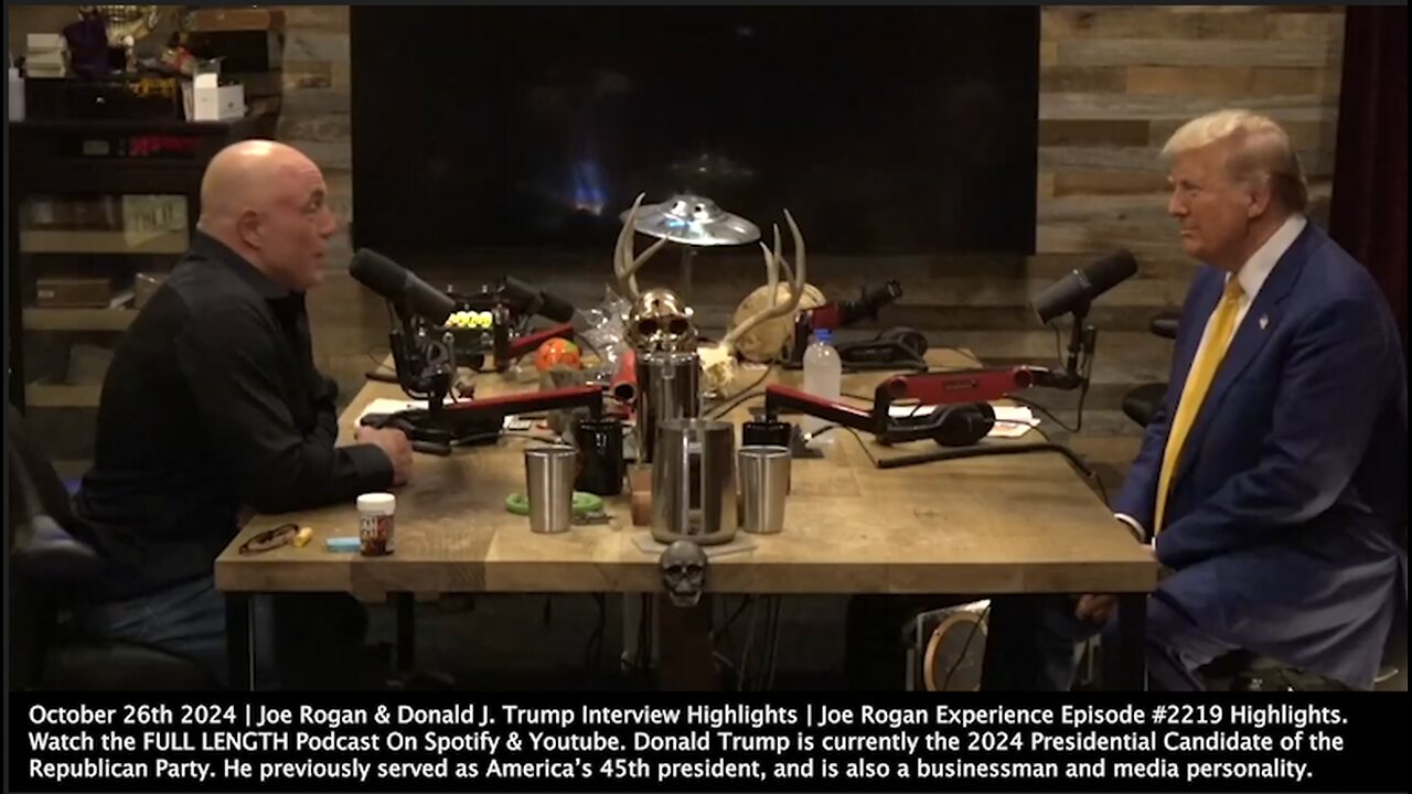 Joe Rogan & Donald J. Trump Interview Highlights | "You Got Introduced (On The View) As Our Friend Donald Trump. They Were All Talking About How You Might Be Conservative In Your Financial Positions, But Very Liberal Socially."