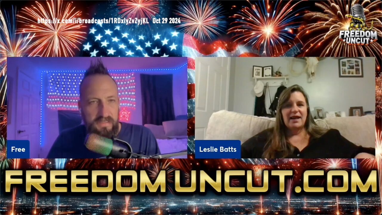 FreedomUncut.com: Interview Exposing Criminal Acts of COVID with LeslieBatts02 (Oct 29 2024)