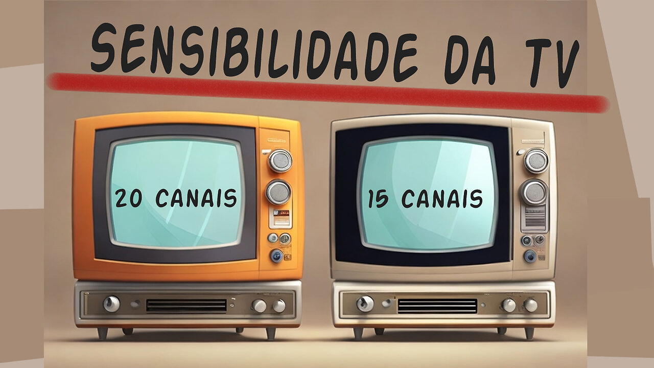 Uma TV com mais canais em relação a outra