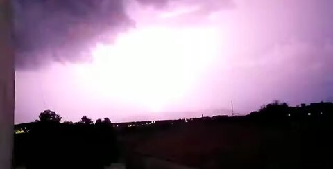 RAIN WITH THUNDER LIGHTNING AND STORMS IN ARCOVERDE PERNAMBUCO, BRAZIL