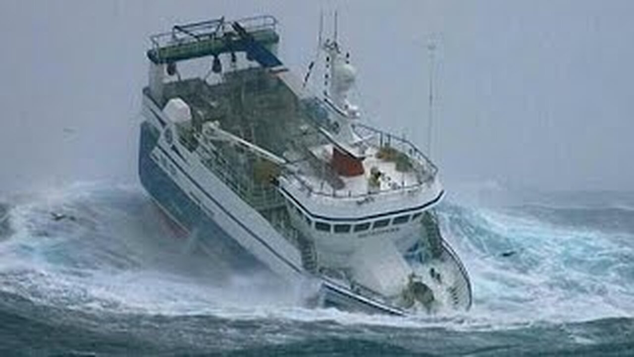 Storm Ashley hits UK with Monster waves! 130km/h wind and river burst cause major flooding