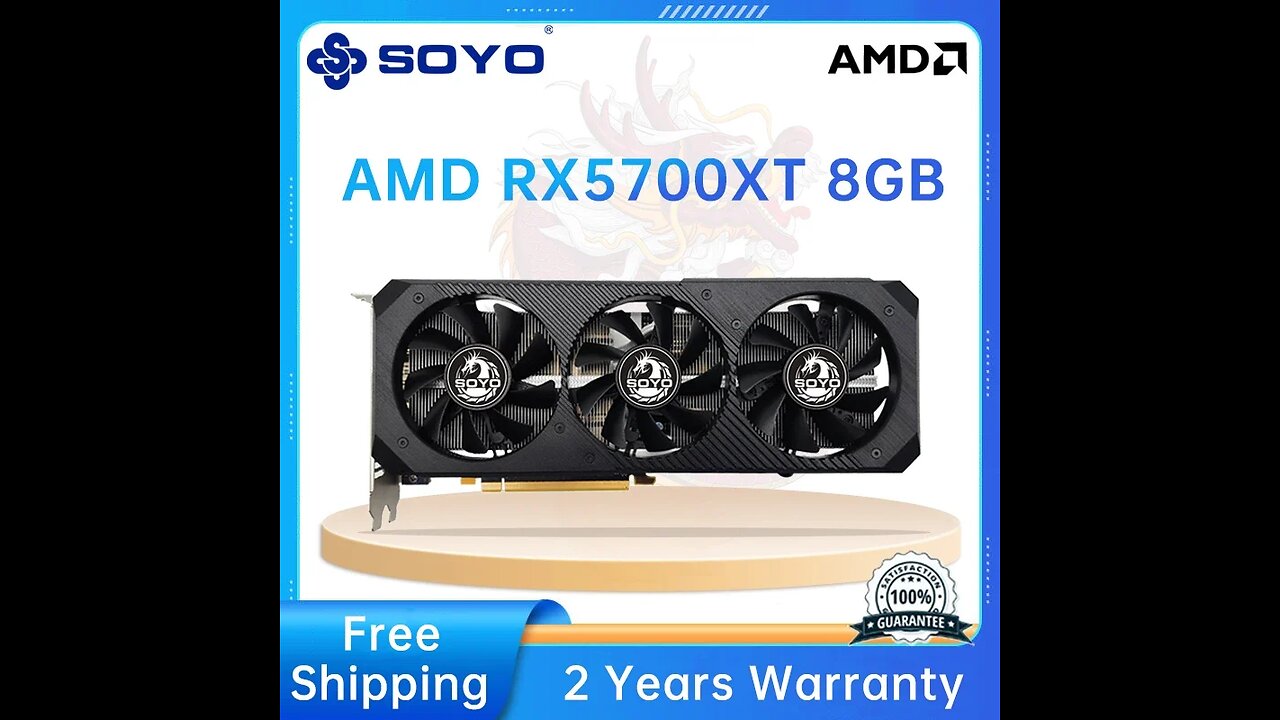 SOYO AMD RX580 5700XT 5500XT 8G graphics card GDDR6