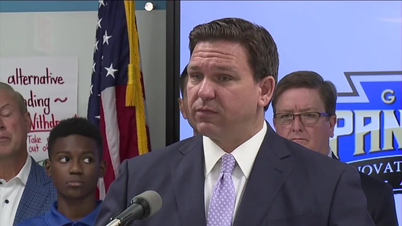 Gov. DeSantis declares Sarasota swimmer winner over transgender athlete