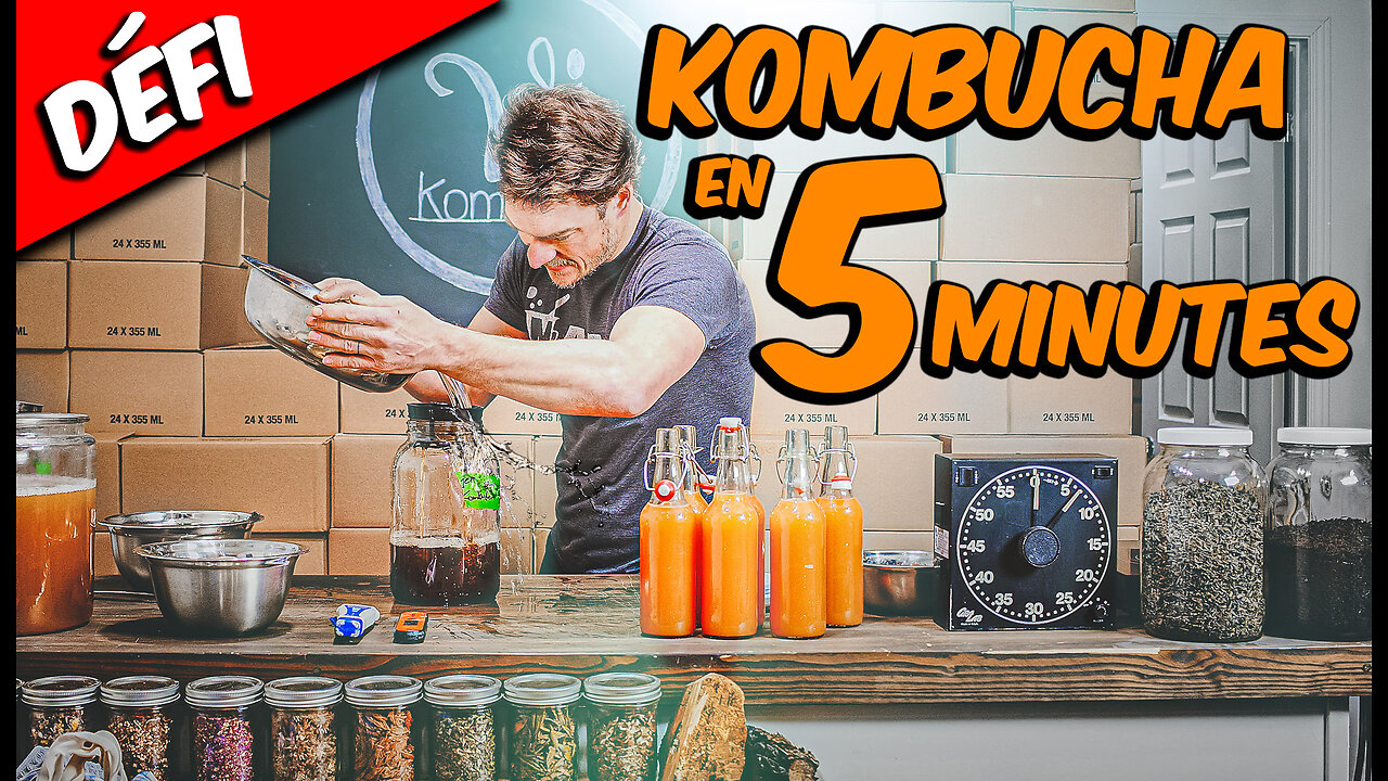 Top Chrono - Faire son KOMBUCHA en seulement 5 minutes !!!