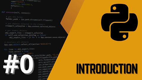 Python #0: Introduction