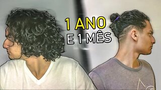 1 ANO E 1 MÊS DEIXANDO O CABELO CRESCER