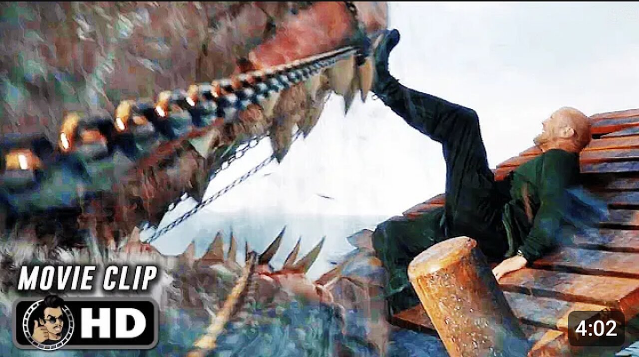 Megalodon Chases Jonas Best Action MEG 2