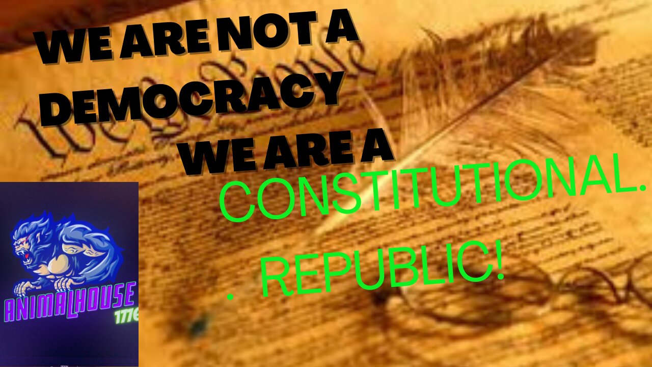 America is a constitutional republic!￼