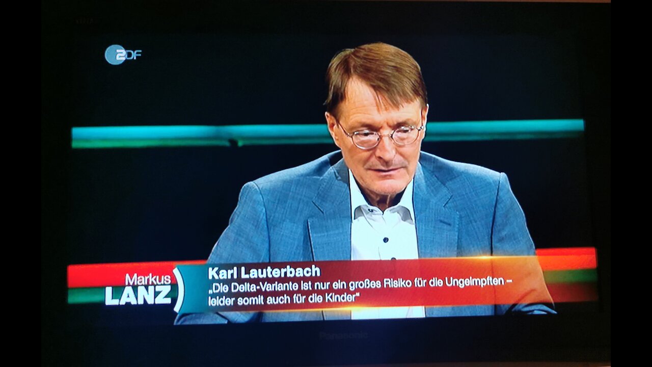 Karl Lauterbach - andere Regeln für Ungeimpfte, 05.08.2021, Lanz, ZDF