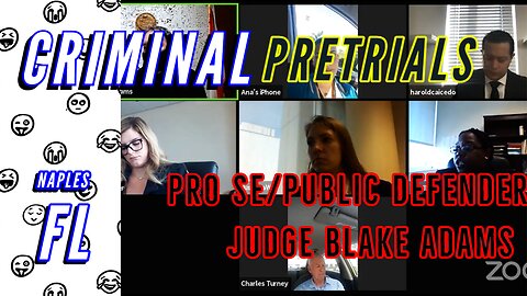 Judge Blake Adams Criminal Pretrial Conference with Public Defender and Pro Se