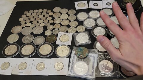 Official new years silver stack update and I toned an American Silver Eagle!