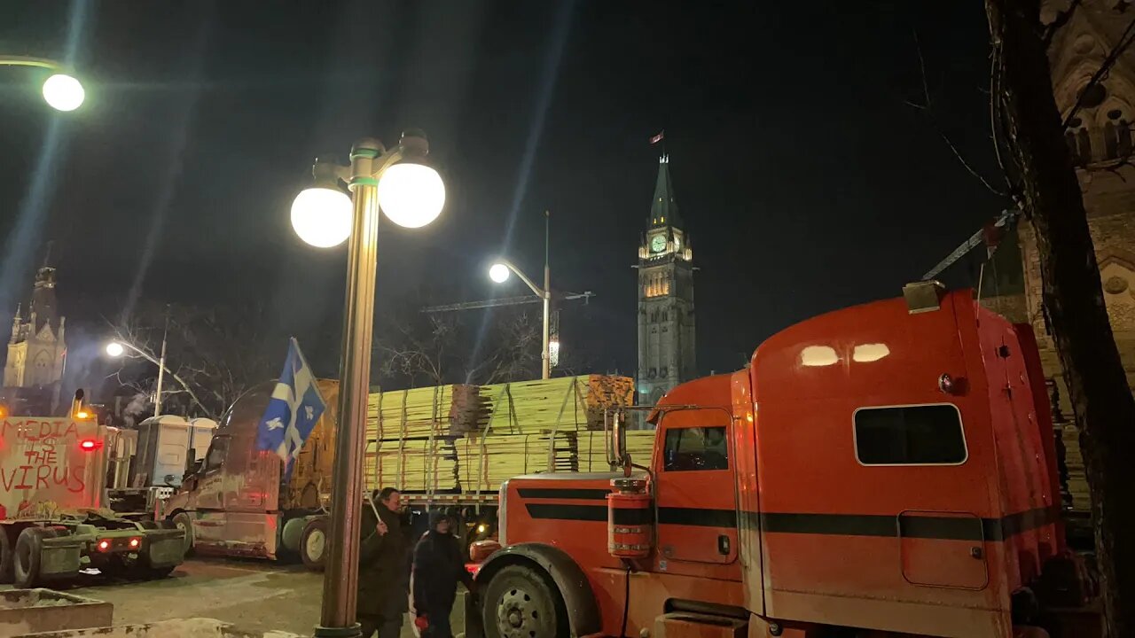 Live Downtown Ottawa At The Freedom Convoy Protest