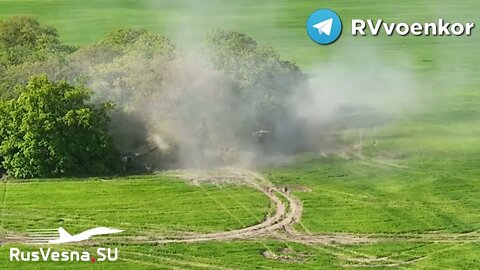 Russian 152mm Self-Propelled 2S3 Smash Ukrainian Positions & Equipment In The Limansky Direction