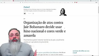 Esquerda diz que fará manifestação com camisa do Brasil e vai cantar o hino nacional — PETER TURGUNI